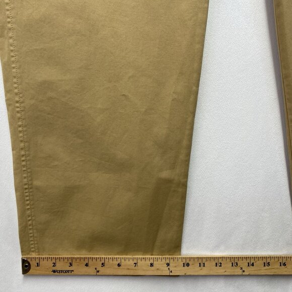 J.Crew High-Rise Wide Leg Khaki Chino Pants Women Size 29 Beige Flat Front New - Picture 9 of 16